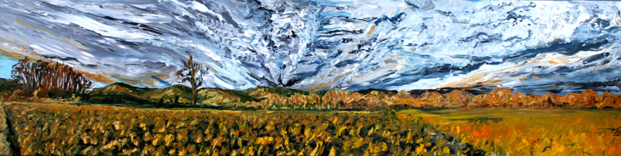 Bike Path, 24 x 96 inches, SOLD