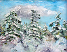 Mary's Peak, 16 x 20 inches, SOLD