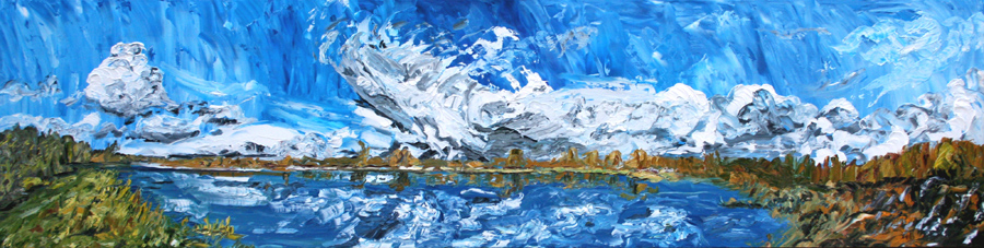 McFadden Marsh, 24 x 96 inches, SOLD