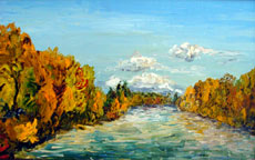 Willamette Autumn 2, 15 x 24 inches, SOLD