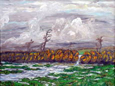 Willamette Winter 3, 24 x 36 inches, $600.00